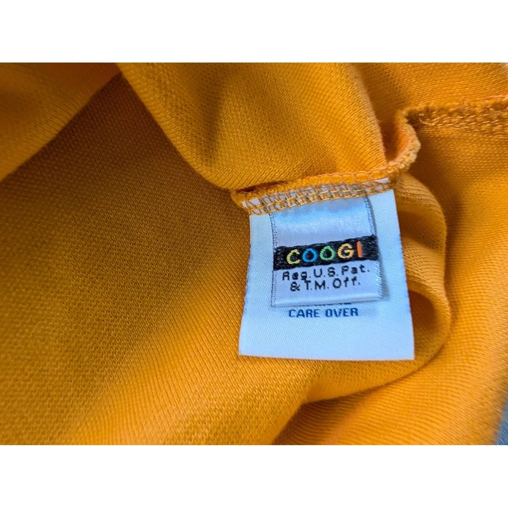 Coogi Mens XXXL Orange Sunset Seagull Graphic Short Sleeve Polo Shirt